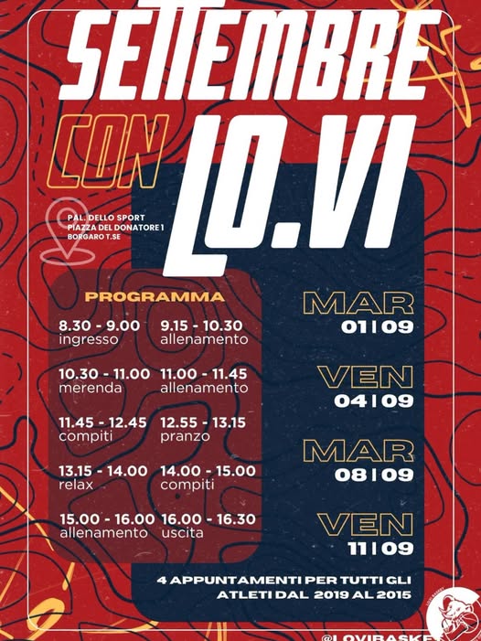 SETTEMBRE CON LO.VI: RIPARTIAMO INSIEME! 